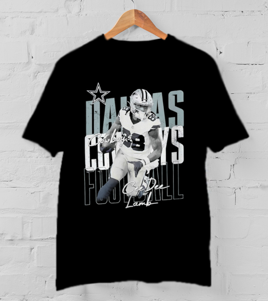 Dallas Cowboys Football CeeDee Lamb Legendary Player Card T-Shirt