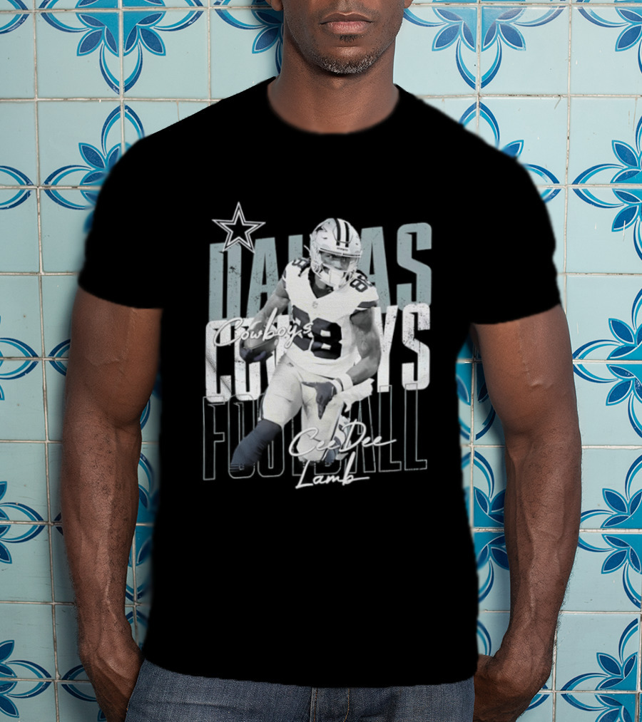 Dallas Cowboys Football CeeDee Lamb Legendary Player Card T-Shirt