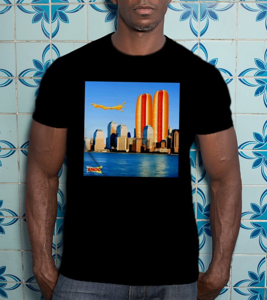 Snoc Hot Dog Twin Towers New York City 911 Event T-Shirt