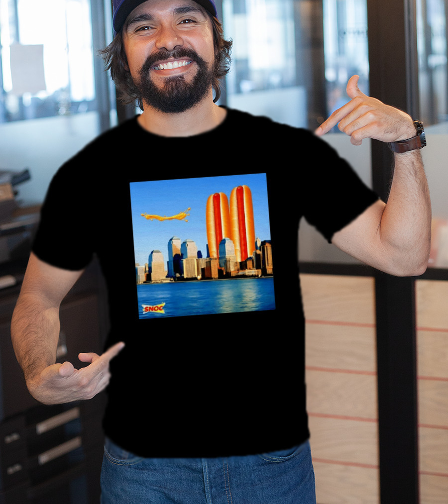 Snoc Hot Dog Twin Towers New York City 911 Event T-Shirt