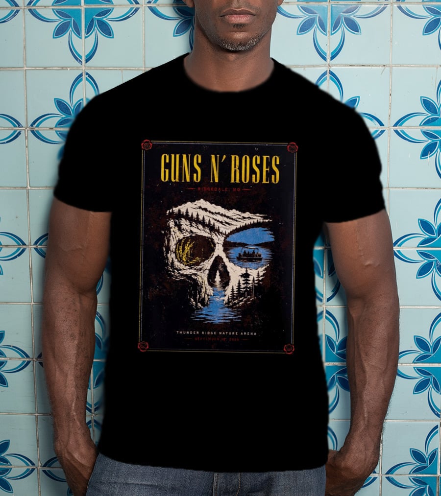 Guns N Roses Ridgedale MO 2026 Event Live At Thunder Ridge Nature Arena On September 12 2026 T-Shirt