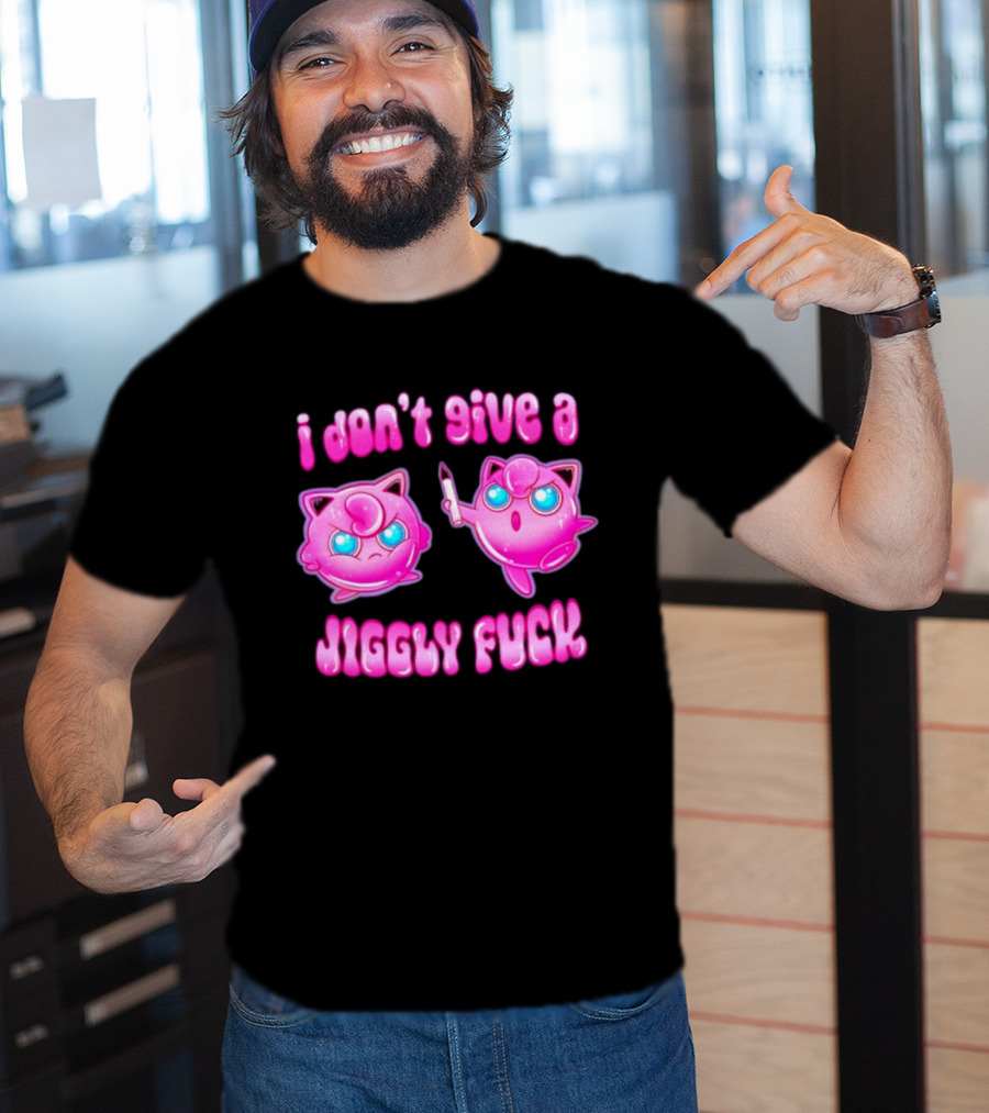 I Don't Give A Jiggly Fuck Jigglypuff Cartoon T-Shirt