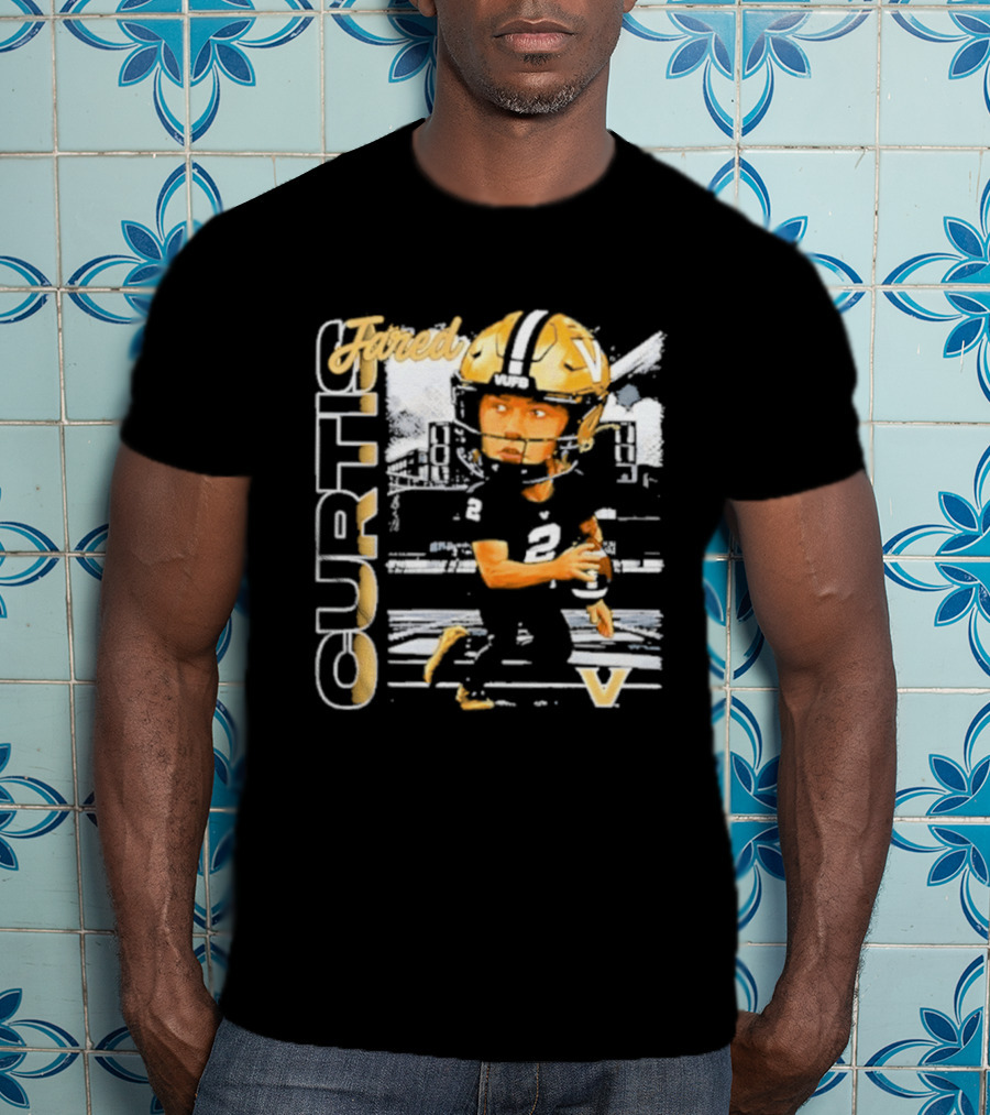 Jared Curtis Vanderbilt Commodores NCAA Football Player T-Shirt