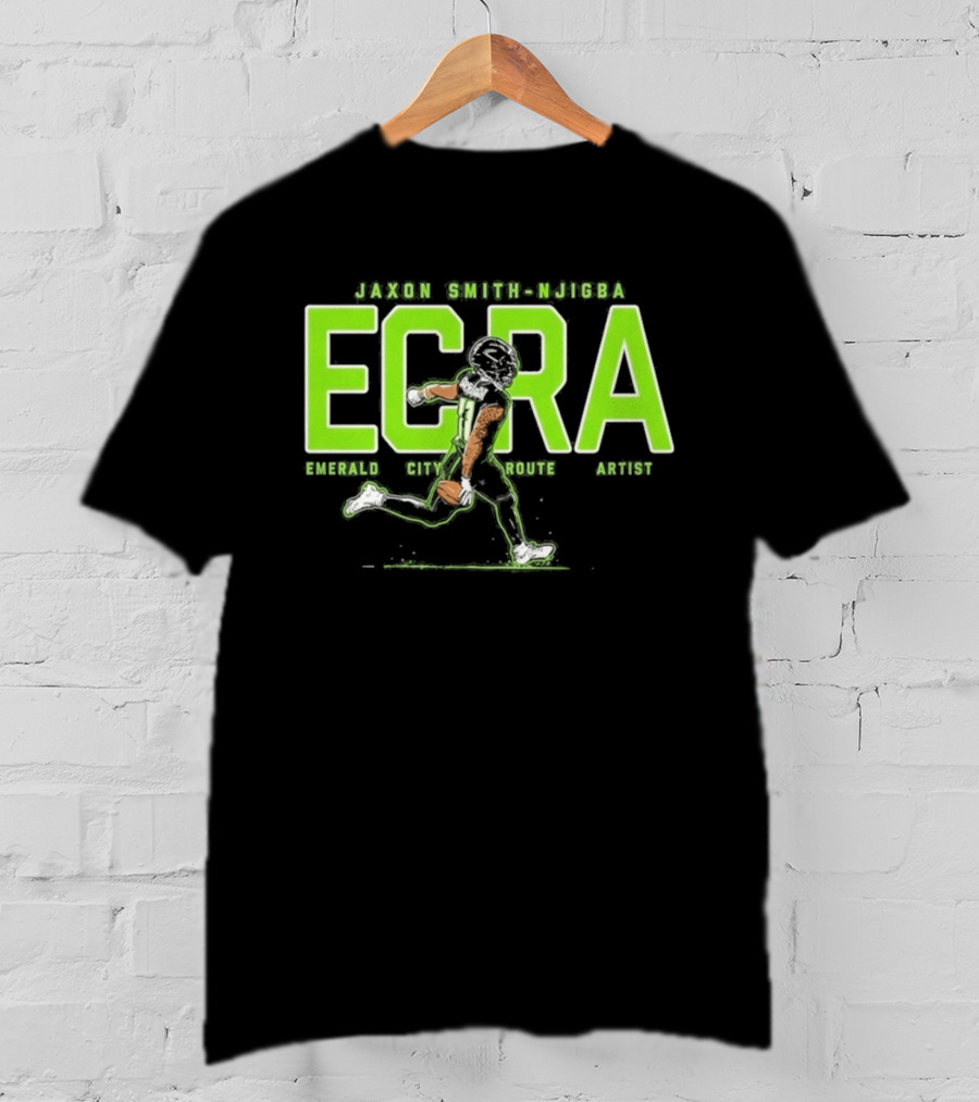 Jaxon Smith Njigba ECRA Emerald City Route Artist T-Shirt