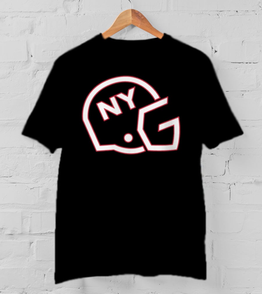 New York Giants NYG Helmet T-Shirt