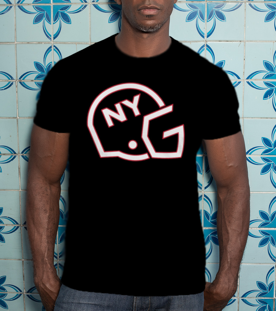 New York Giants NYG Helmet T-Shirt