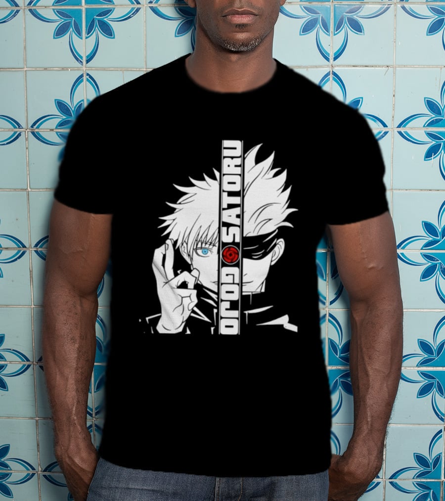 Satoru Gojo Mirror Six Eyes Limitless Jujutsu Kaisen Anime Fan T-Shirt