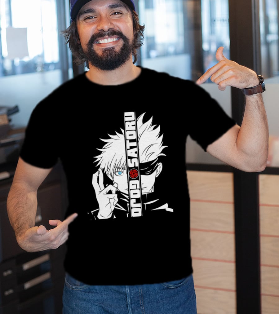 Satoru Gojo Mirror Six Eyes Limitless Jujutsu Kaisen Anime Fan T-Shirt
