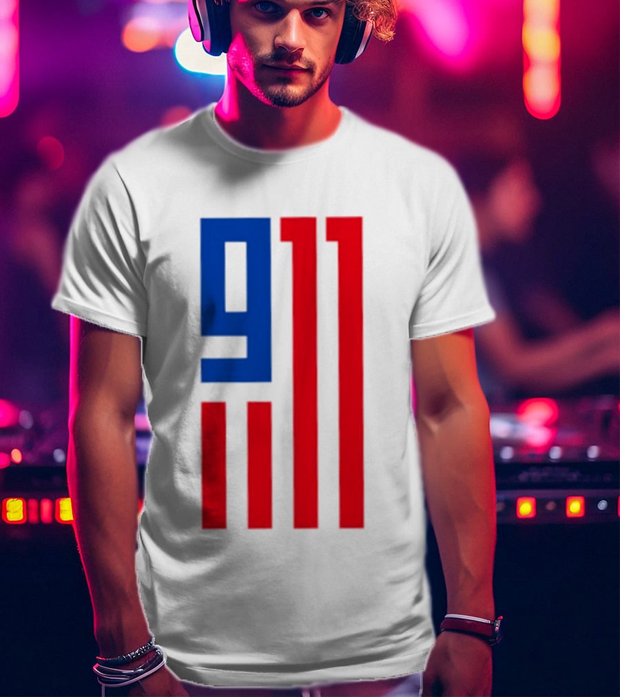 9/11 American Flag USA Patriotic September 11 T-Shirt