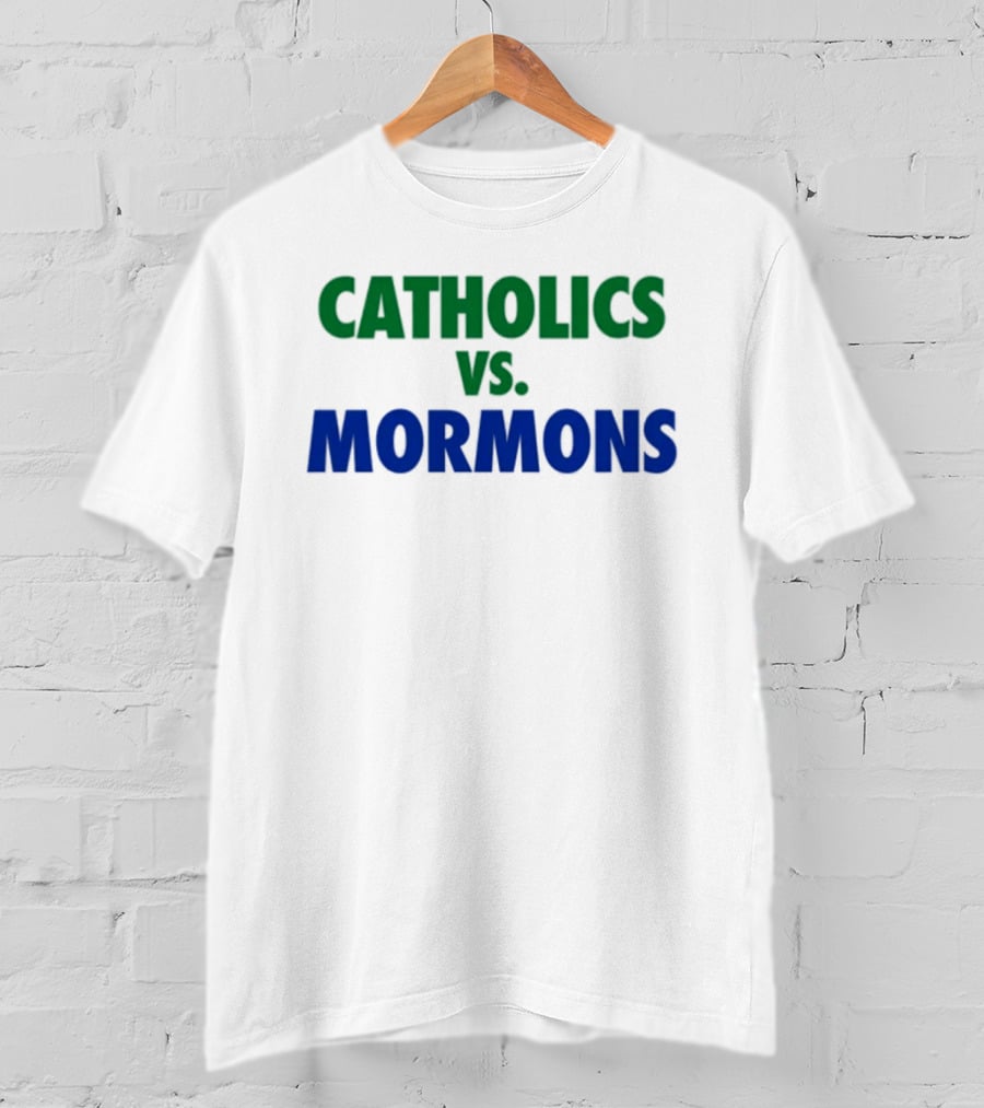 Catholics Vs Mormons Rivalry Matchup T-Shirt