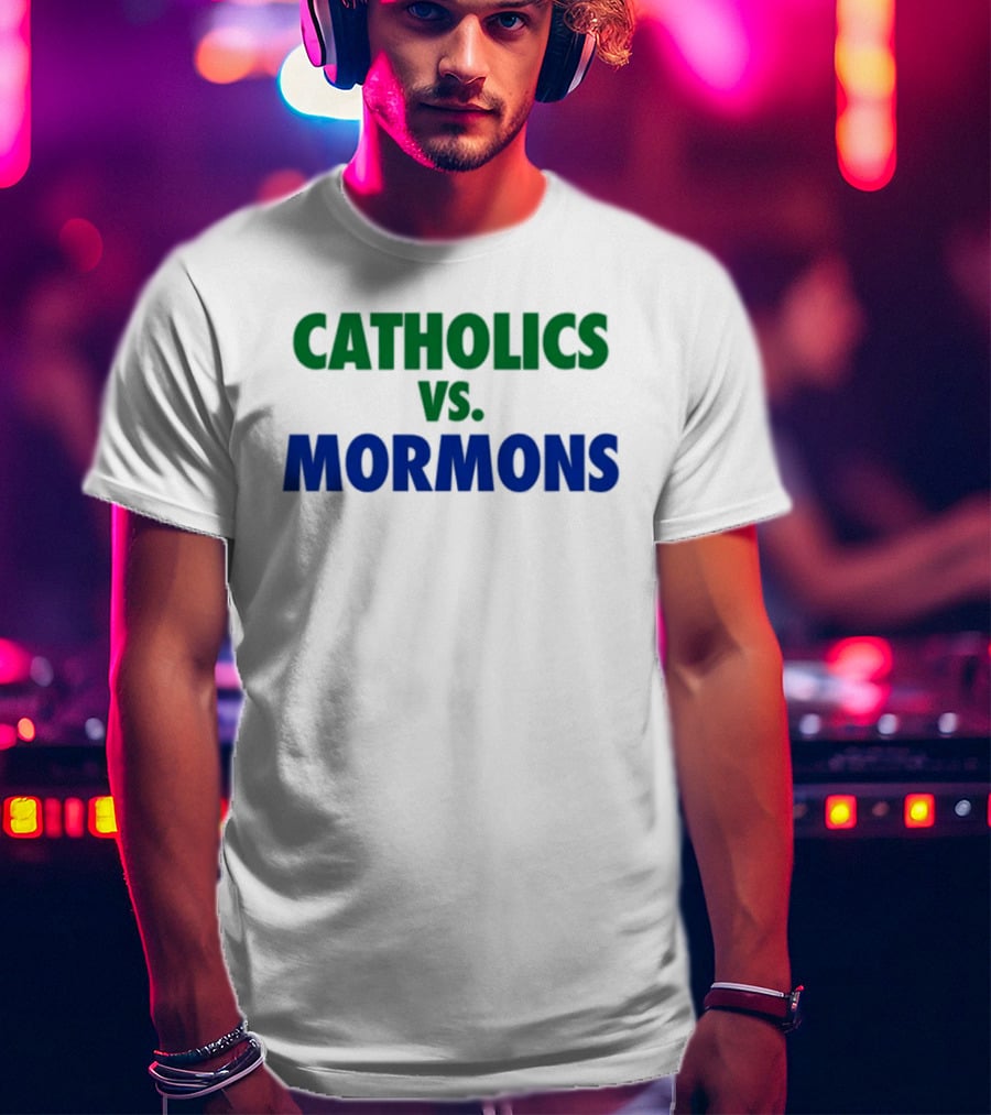 Catholics Vs Mormons Rivalry Matchup T-Shirt