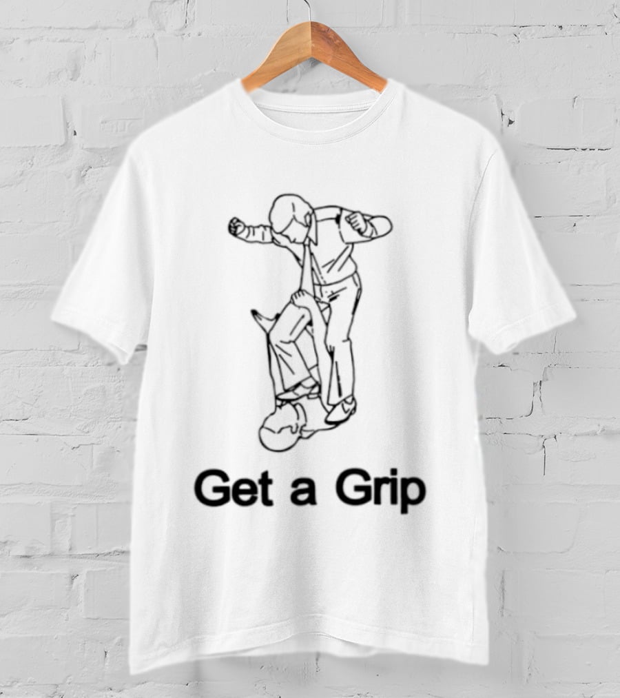 Get A Grip Wrestling Grappling Move Sketch T-Shirt