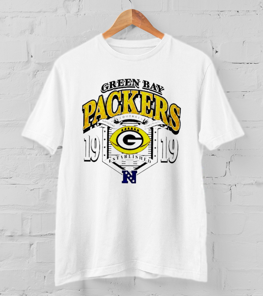 Green Bay Packers 1919 National Football Established Crest T-Shirt