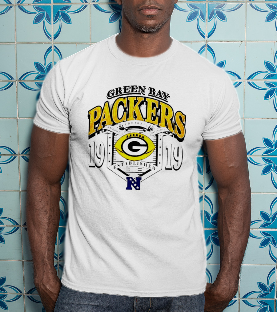 Green Bay Packers 1919 National Football Established Crest T-Shirt