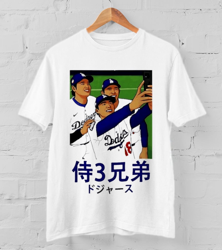Ohtani Yamamoto Sasaki Dodgers Samurai 3 Brothers T-Shirt