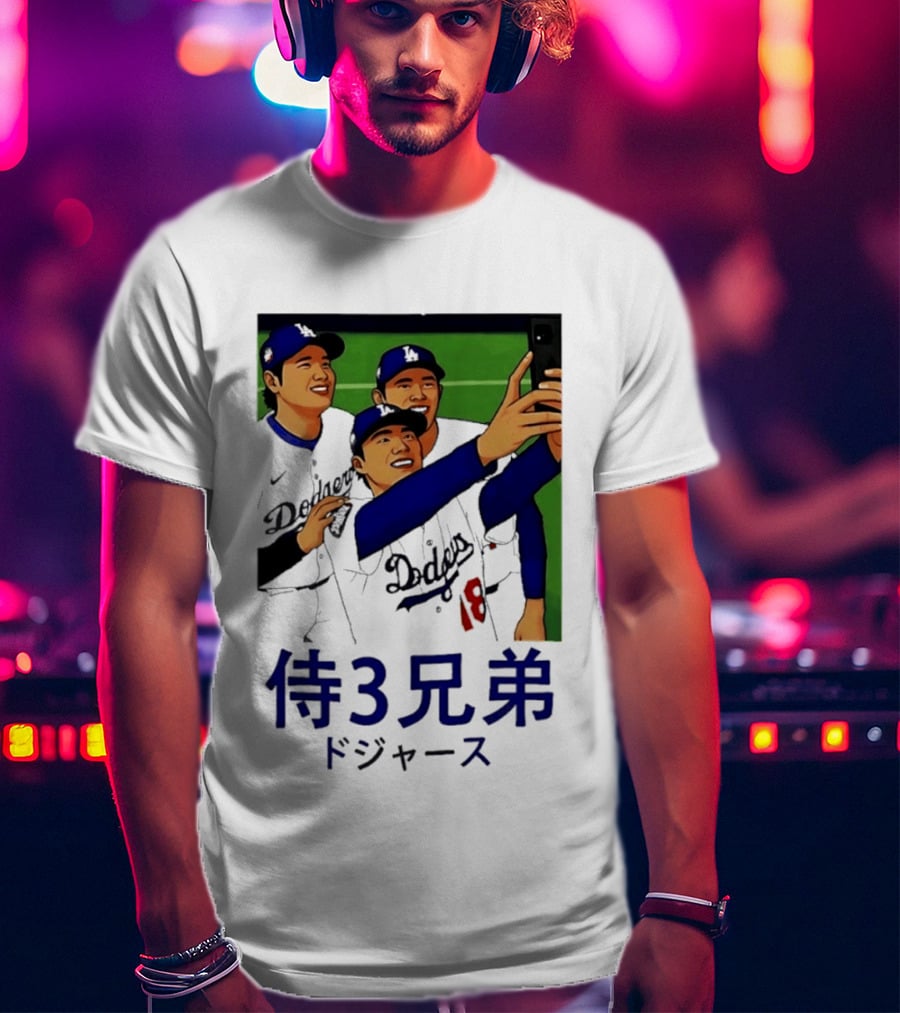 Ohtani Yamamoto Sasaki Dodgers Samurai 3 Brothers T-Shirt