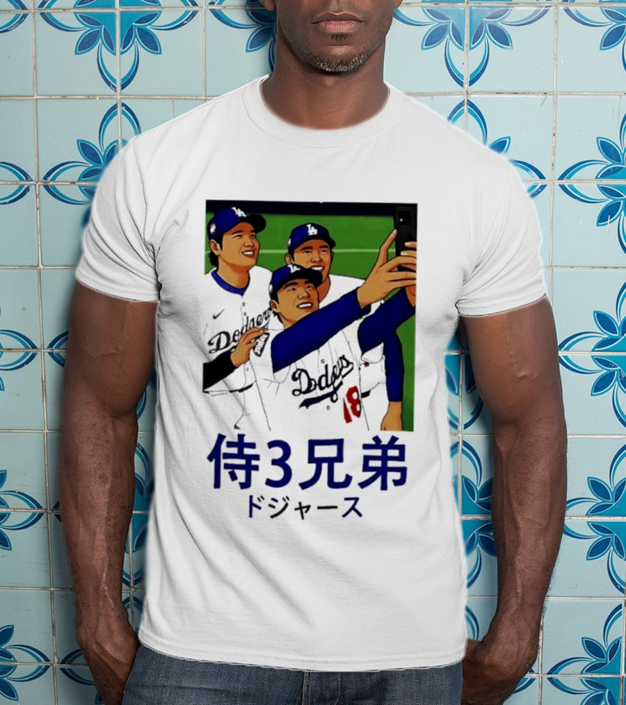 Ohtani Yamamoto Sasaki Dodgers Samurai 3 Brothers T-Shirt
