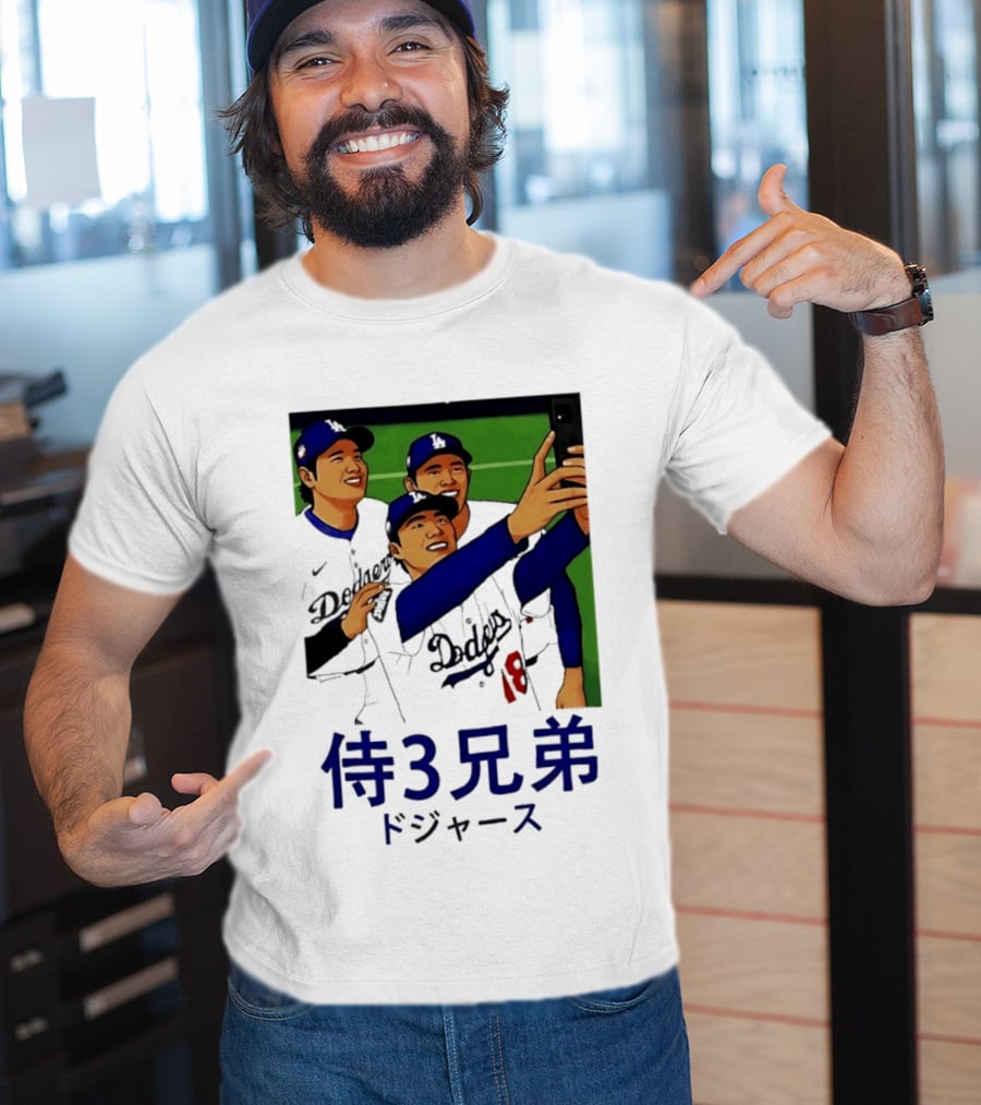Ohtani Yamamoto Sasaki Dodgers Samurai 3 Brothers T-Shirt