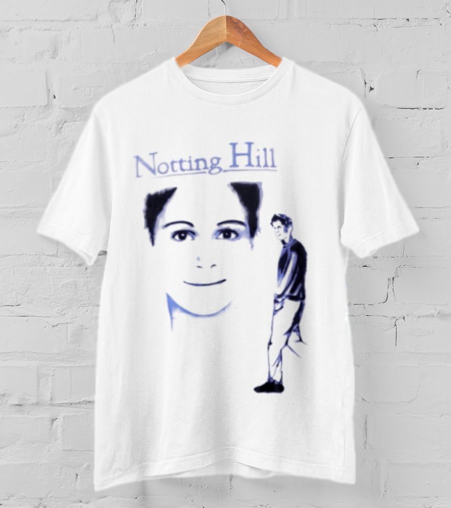 Notting Hill Tom Bateman Blue Art Conceptual T-Shirt