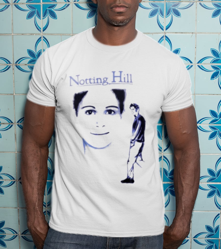 Notting Hill Tom Bateman Blue Art Conceptual T-Shirt