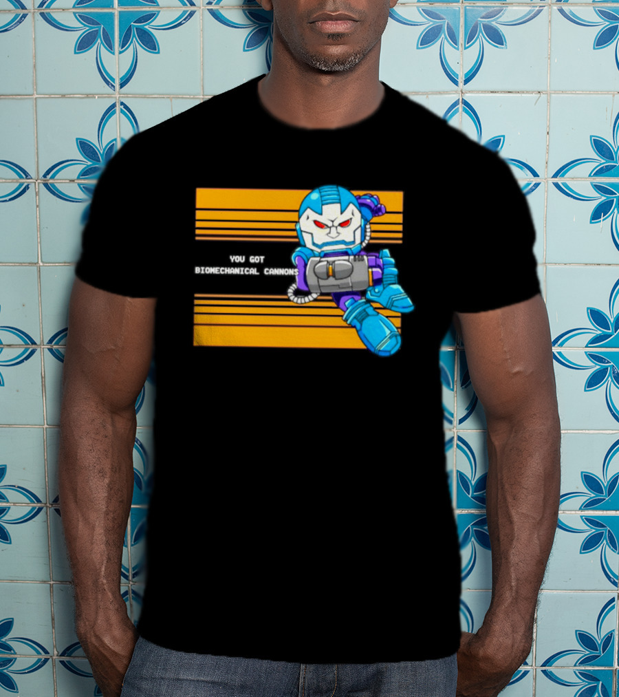 Apocalypse Marvel Cartoon Biomechanical Cannons T-Shirt