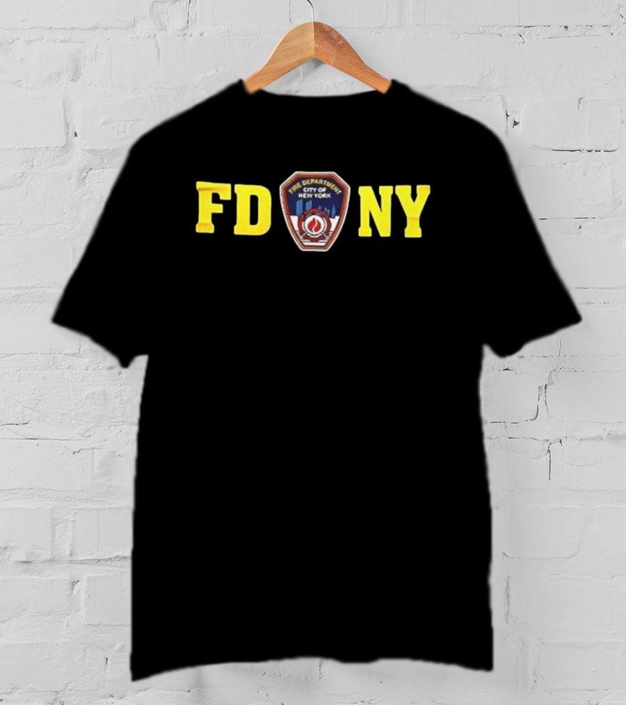 FDNY New York Yankees 2026 First Due At Yankee Stadium House On The Hill Two Sided T-Shirt