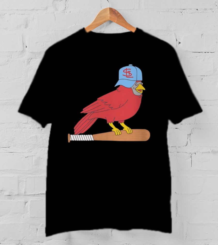 Hancel Rincon St. Louis Cardinals STL Hat Animated Bird Baseball Bat T-Shirt