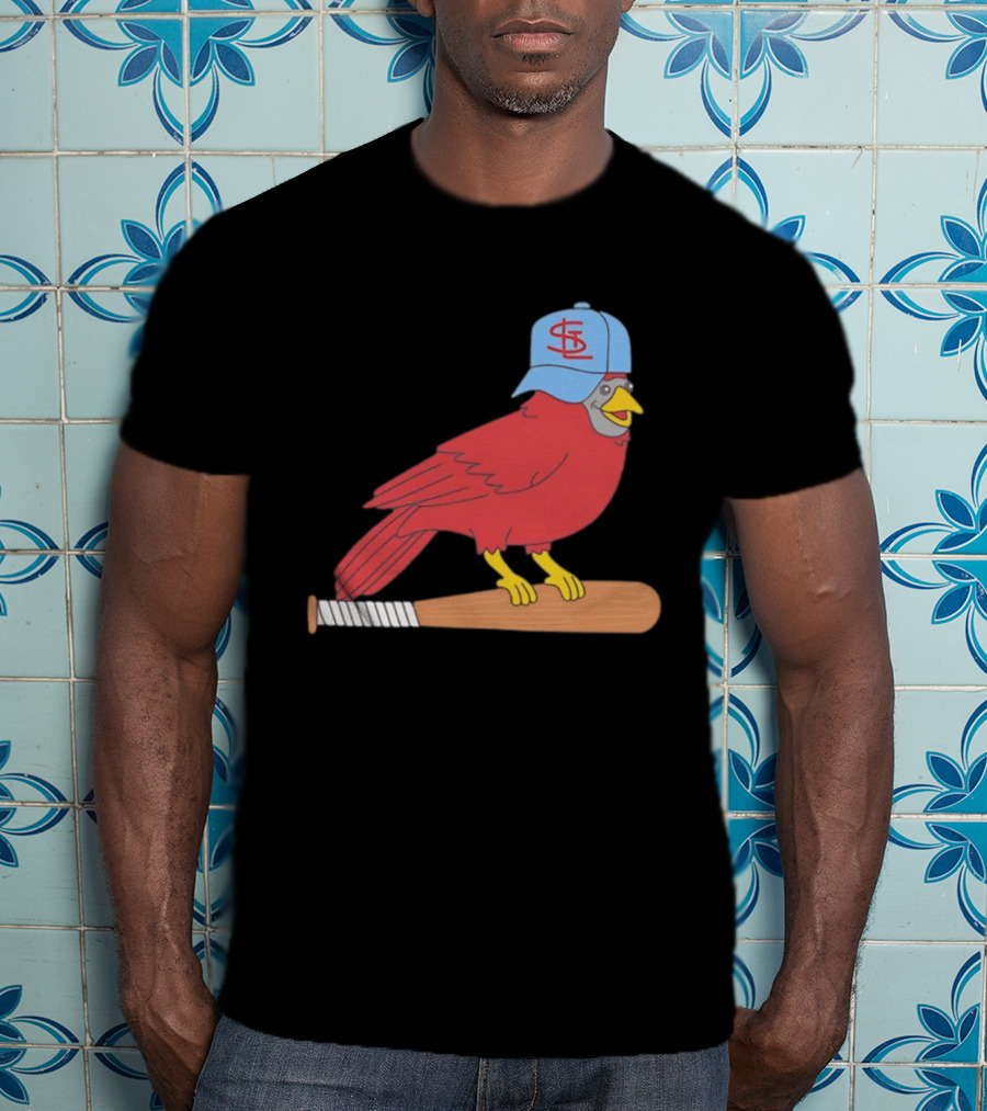 Hancel Rincon St. Louis Cardinals STL Hat Animated Bird Baseball Bat T-Shirt