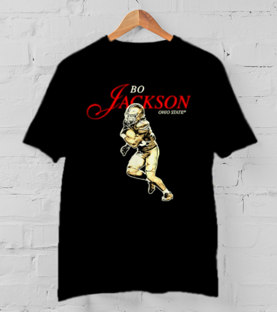 Bo Jackson 25 Ohio State Buckeyes NCAA Player T-Shirt