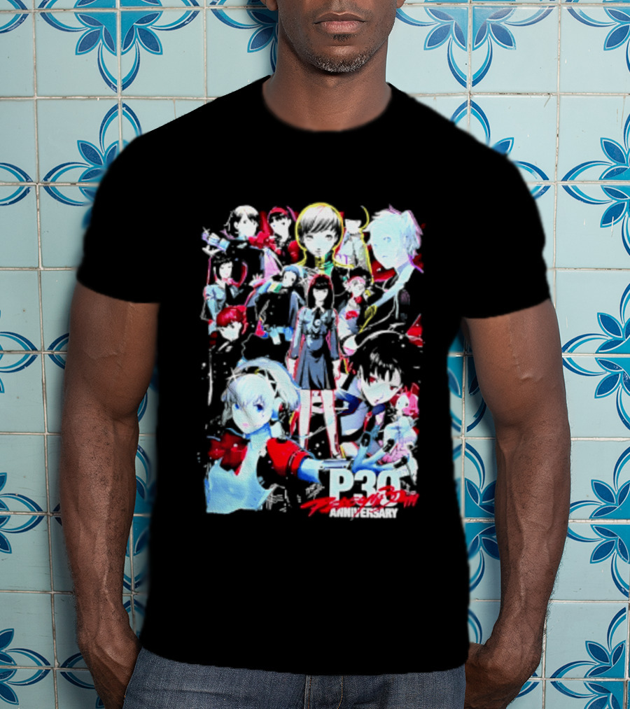 Chillweeb Persona 30th Anniversary Anime Characters P3 25th Anniversary Edition T-Shirt