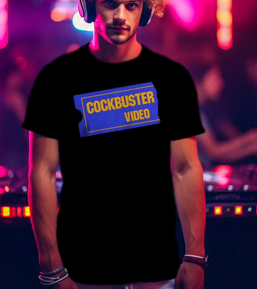 Cockbuster Video 90s Nostalgia Blockbuster T-Shirt