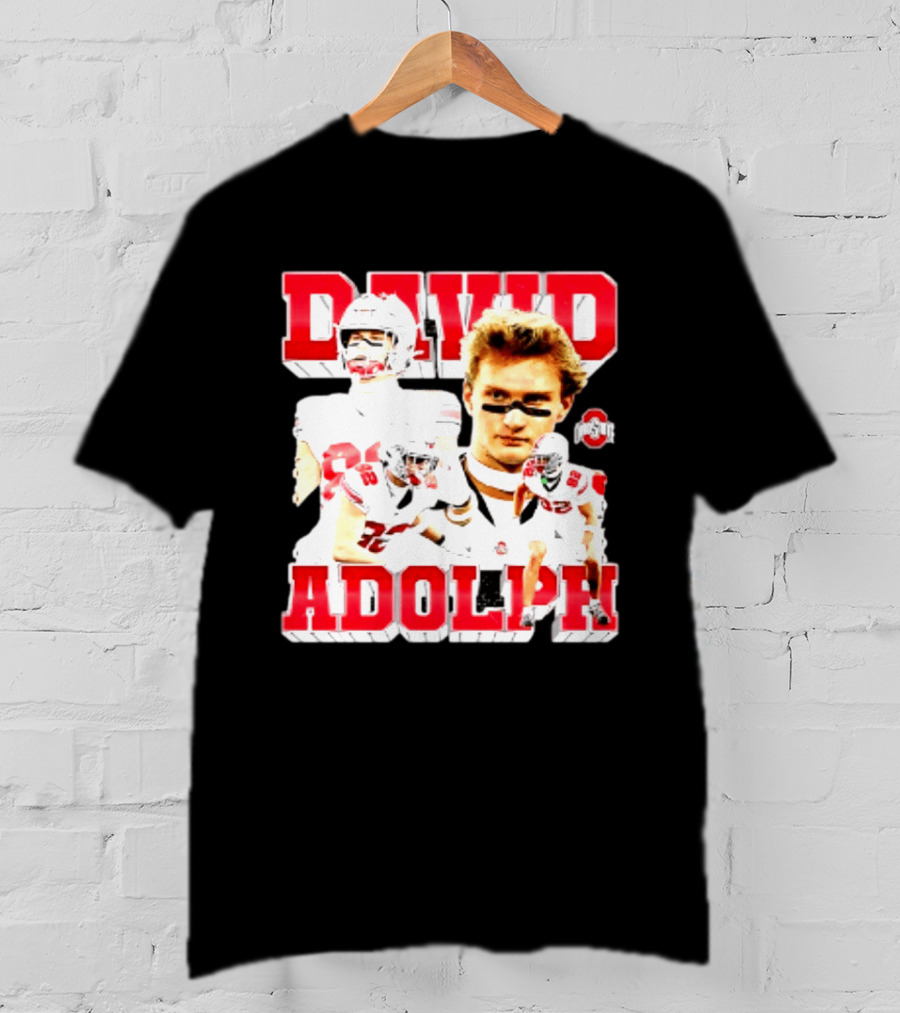 David Adolph 82 Ohio State Buckeyes NCAA Player Highlights T-Shirt