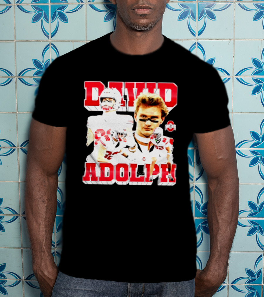 David Adolph 82 Ohio State Buckeyes NCAA Player Highlights T-Shirt