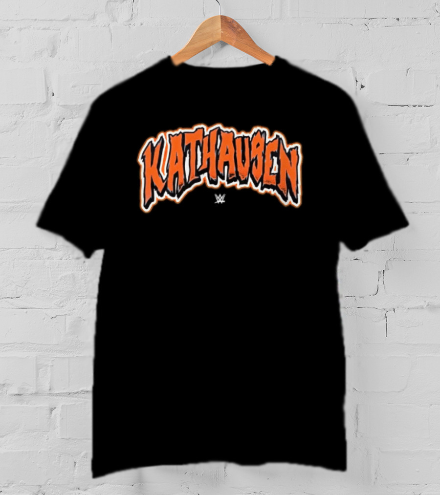 Karl Anthony Towns WWE KATHausen Wordmark Halloween Font T-Shirt