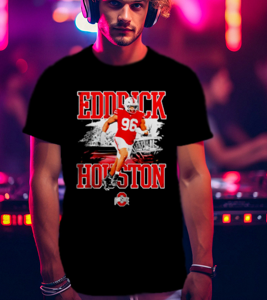 Eddrick Houston 96 Ohio State Buckeyes NCAA Football Player T-Shirt