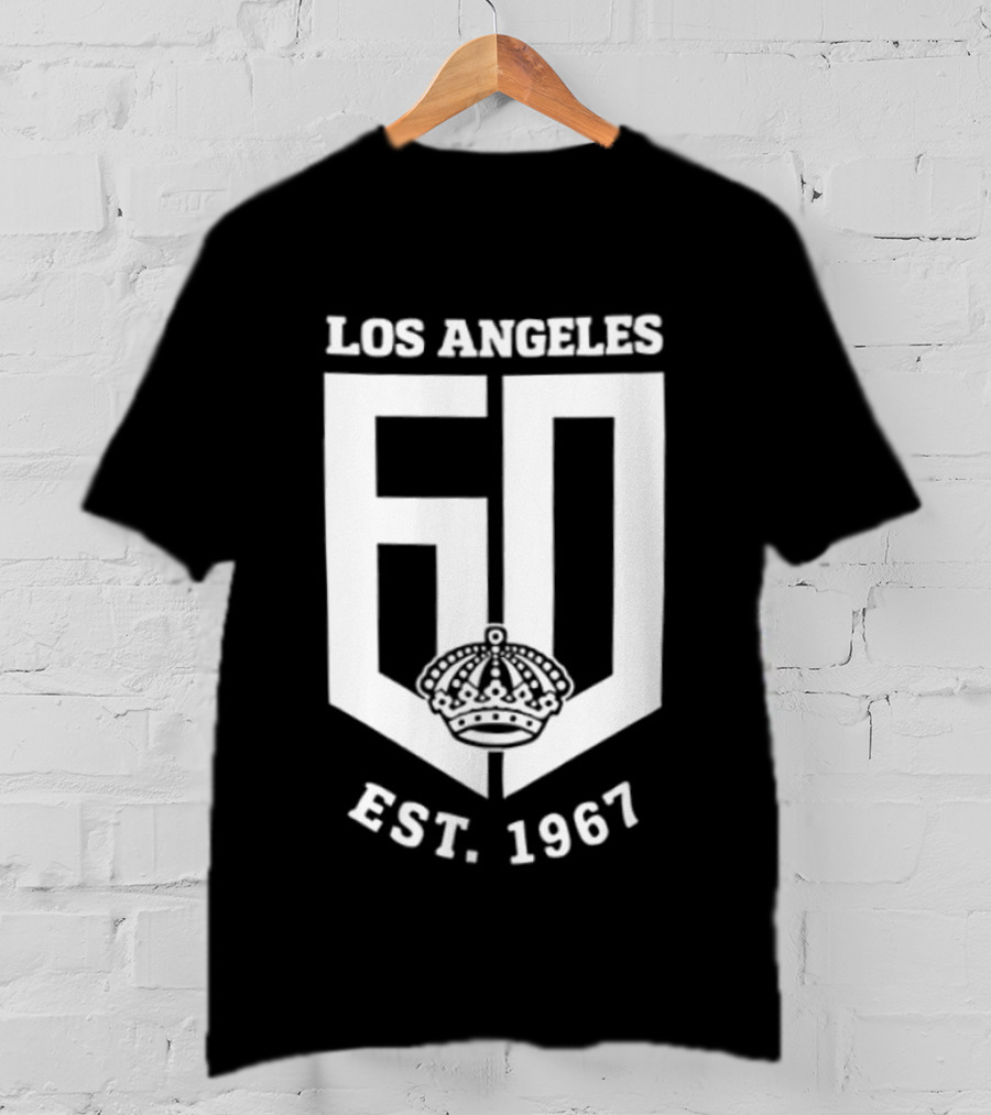 Los Angeles Kings 60th Anniversary EST. 1967 Diamond Crown Celebration T-Shirt