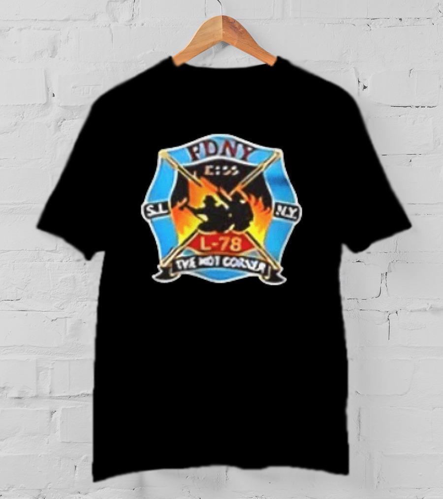 Marcus Freeman Notre Dame Fighting Irish FDNY Engine 155 Ladder 78 The Hot Corner T-Shirt