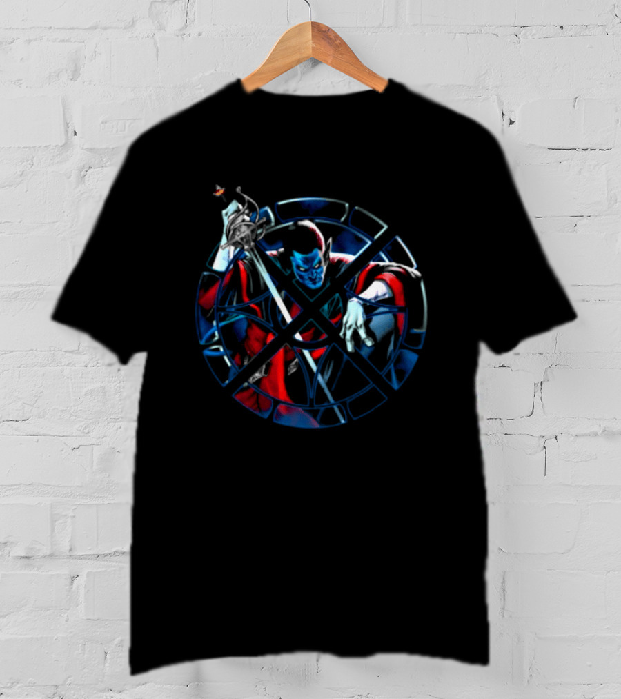 Vzn Shop Nightcrawler X Men Heroic Blue And Red Adventure T-Shirt