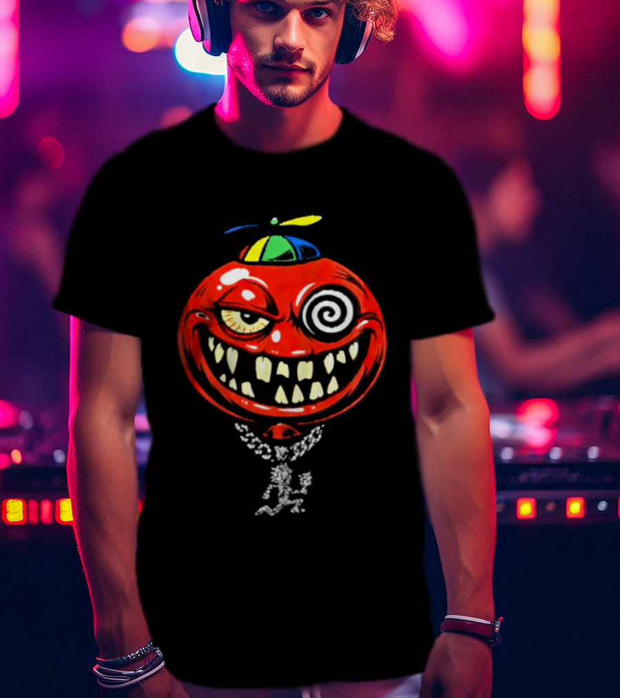 Wakko Exotics Store Bizerker 187 Spiral Hat Grinning Necklace T-Shirt
