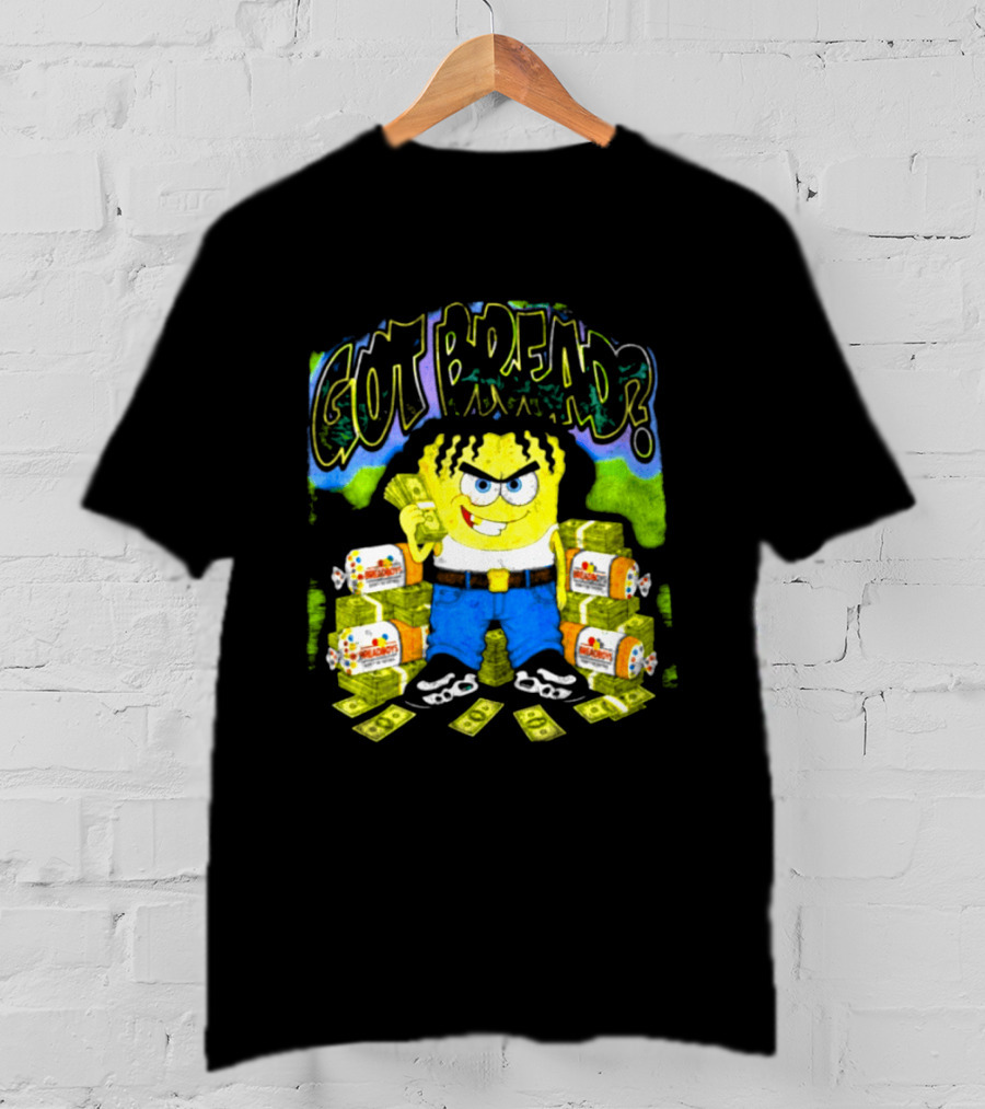 Wakko Exotics Store Whiteloaf Got Bread Black Character With Money Loaves T-Shirt