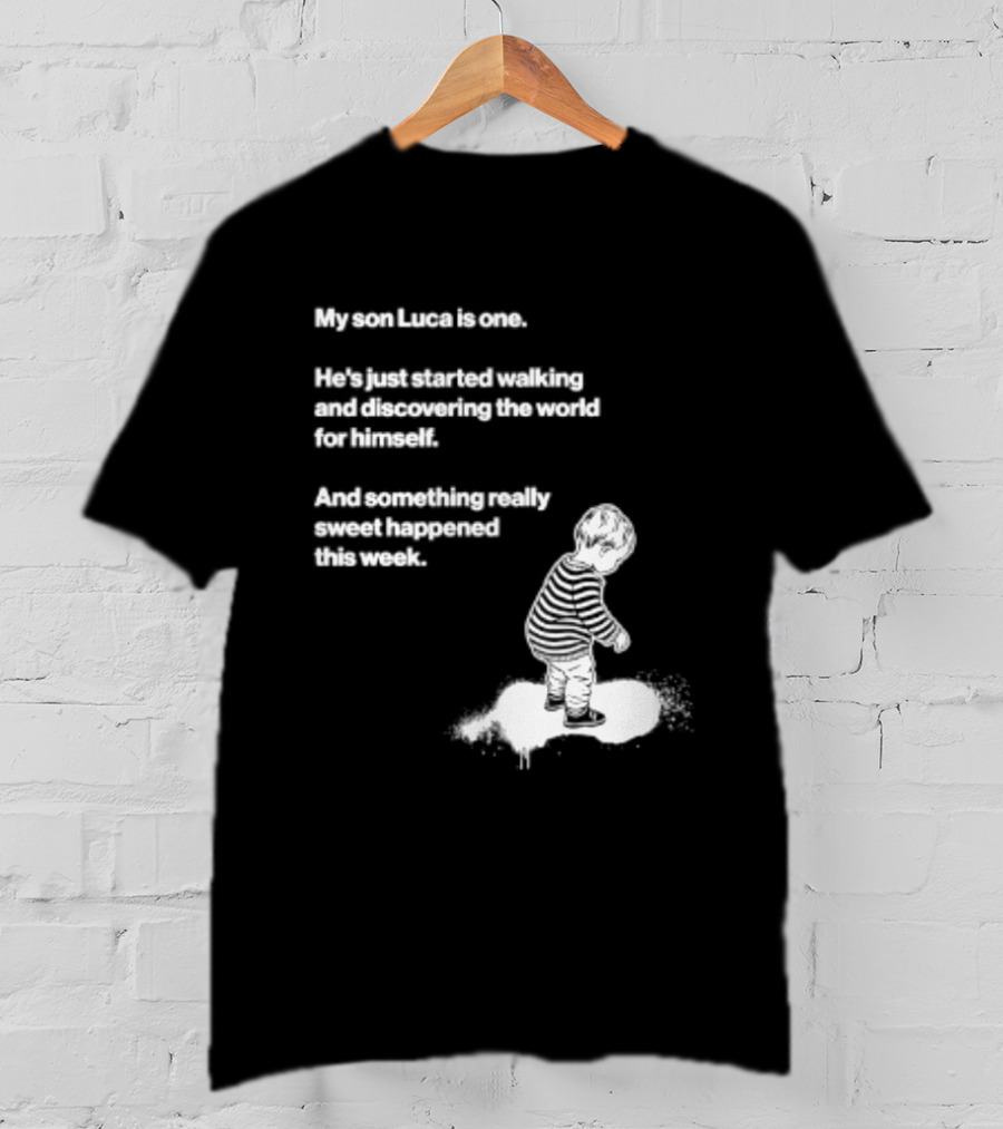 Luca Is One First Steps Adventure Exploring The World T-Shirt