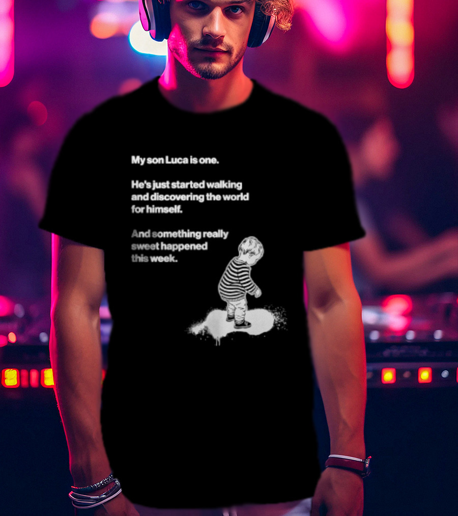 Luca Is One First Steps Adventure Exploring The World T-Shirt