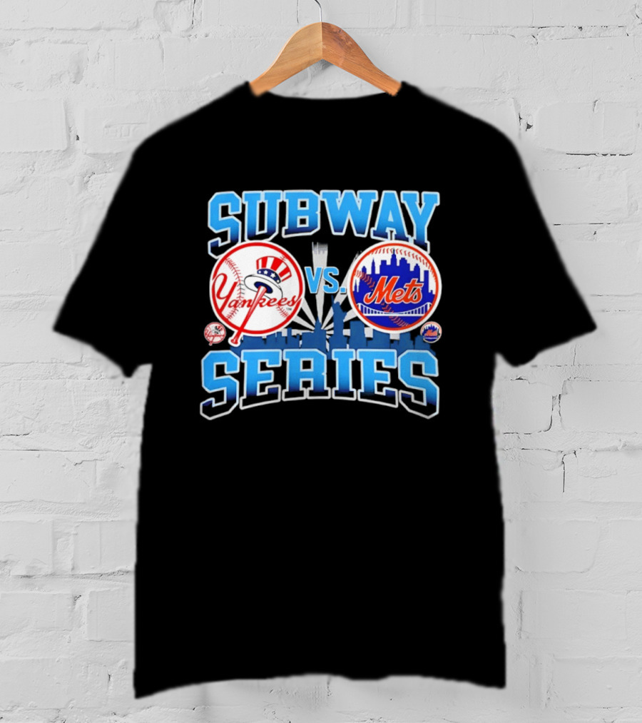 New York Yankees Vs Mets 2026 Subway Series Skyline T-Shirt