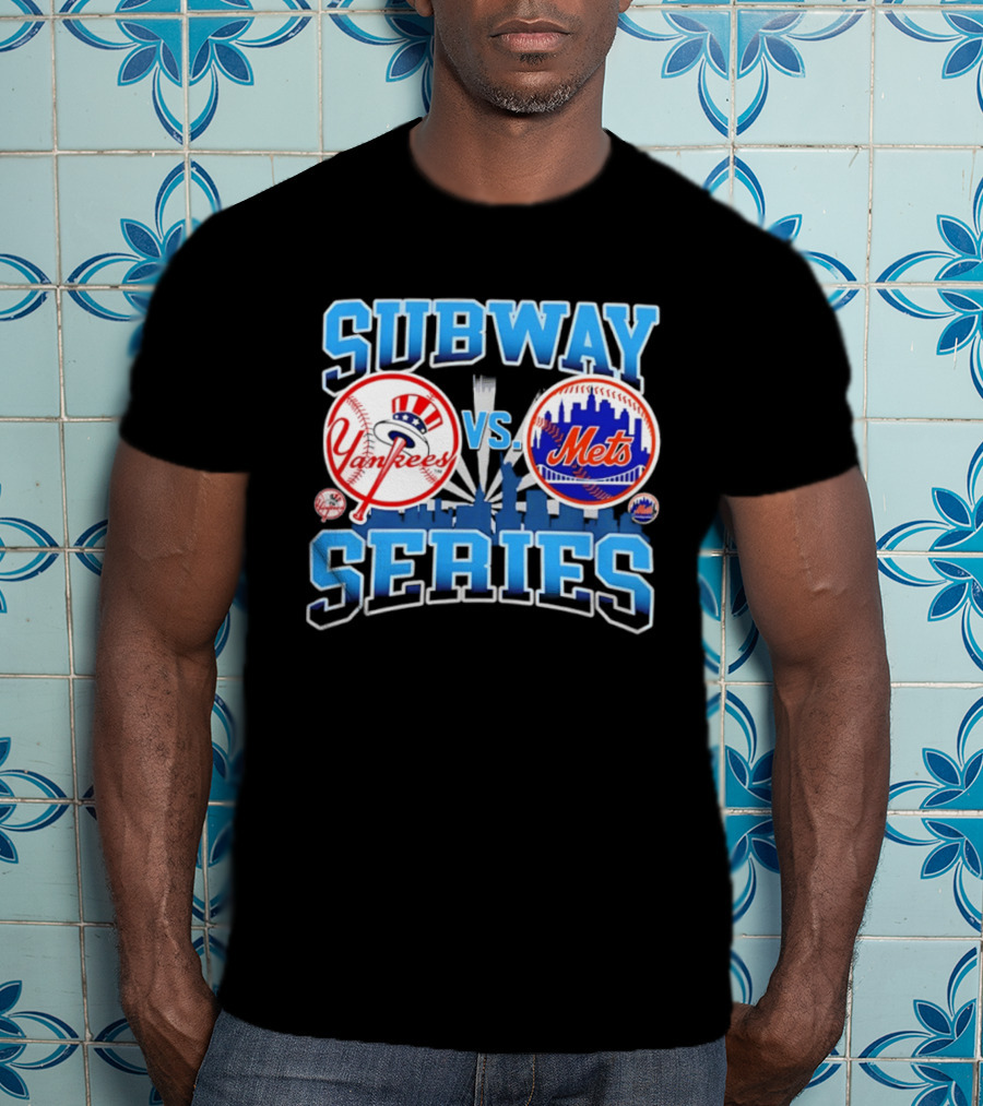New York Yankees Vs Mets 2026 Subway Series Skyline T-Shirt