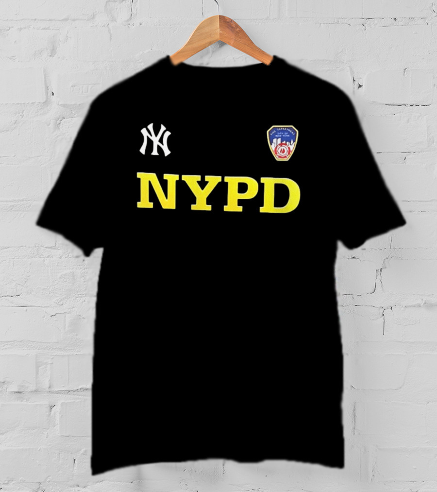 NYPD New York Yankees 2026 25th Anniversary 9 11 We Will Never Forget Remember Honor Unite 2 Sided T-Shirt