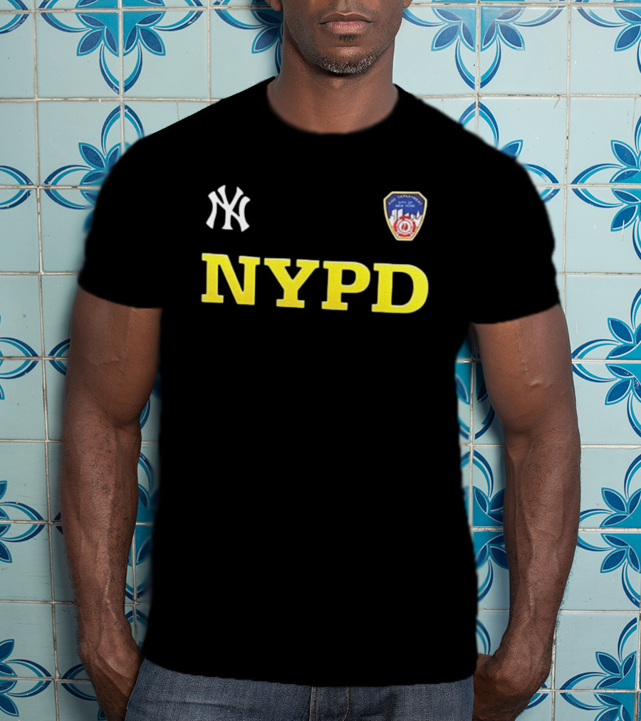 NYPD New York Yankees 2026 25th Anniversary 9 11 We Will Never Forget Remember Honor Unite 2 Sided T-Shirt