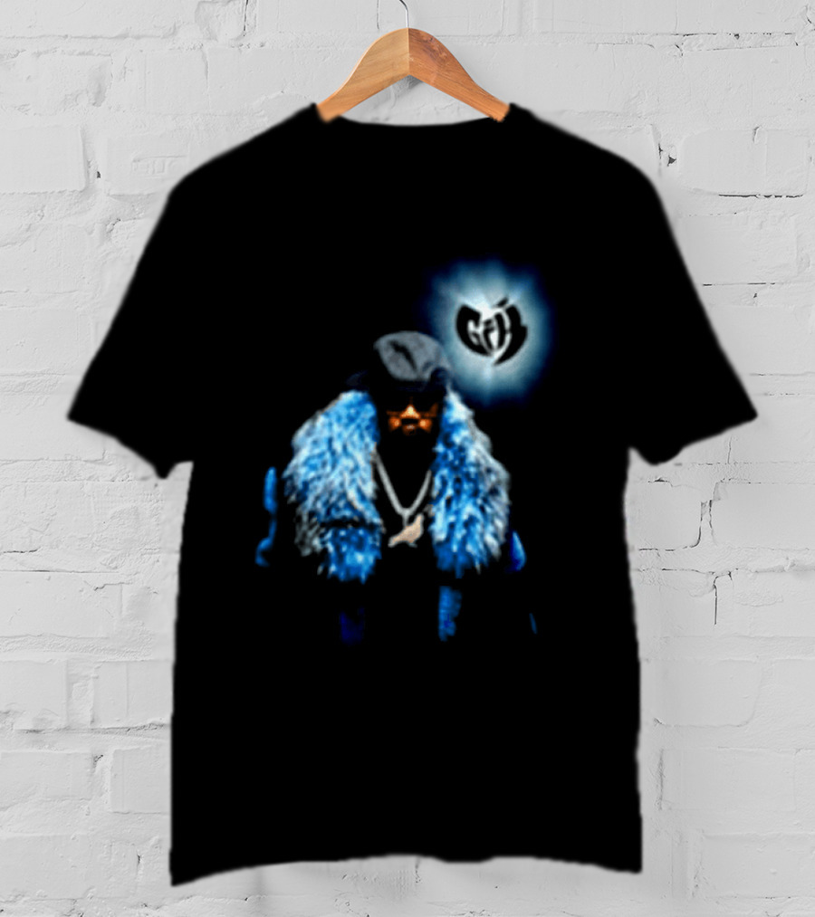 Staple Pigeon Store Staple X Ghostface Killah Collaboration With Wu Tang Clan Influence And Iconic Blue Fur Coat T-Shirt