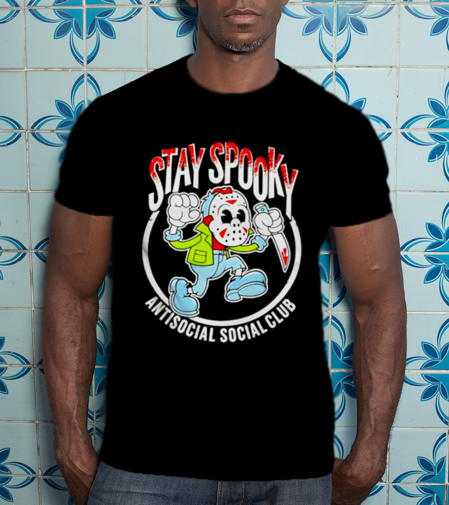 Stay Spooky Antisocial Social Club Jason Voorhees Halloween T-Shirt