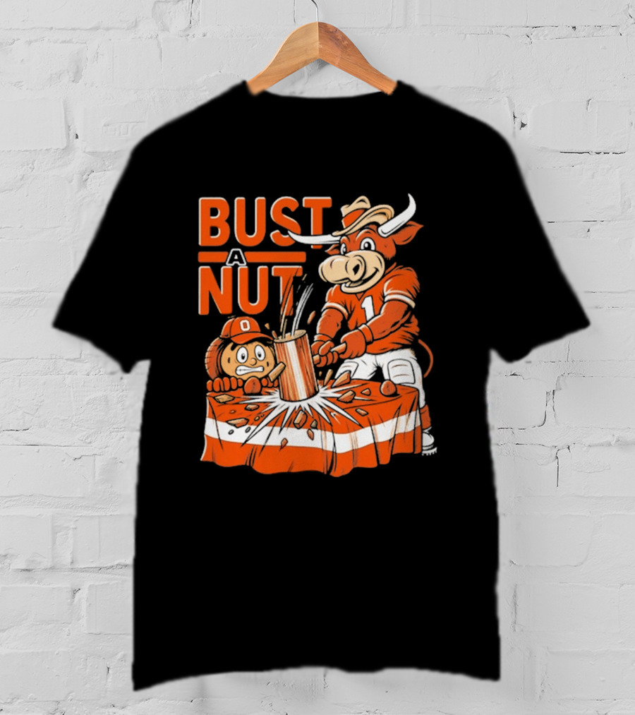 Bust A Nut Texas Football Bevo Beat Competition T-Shirt