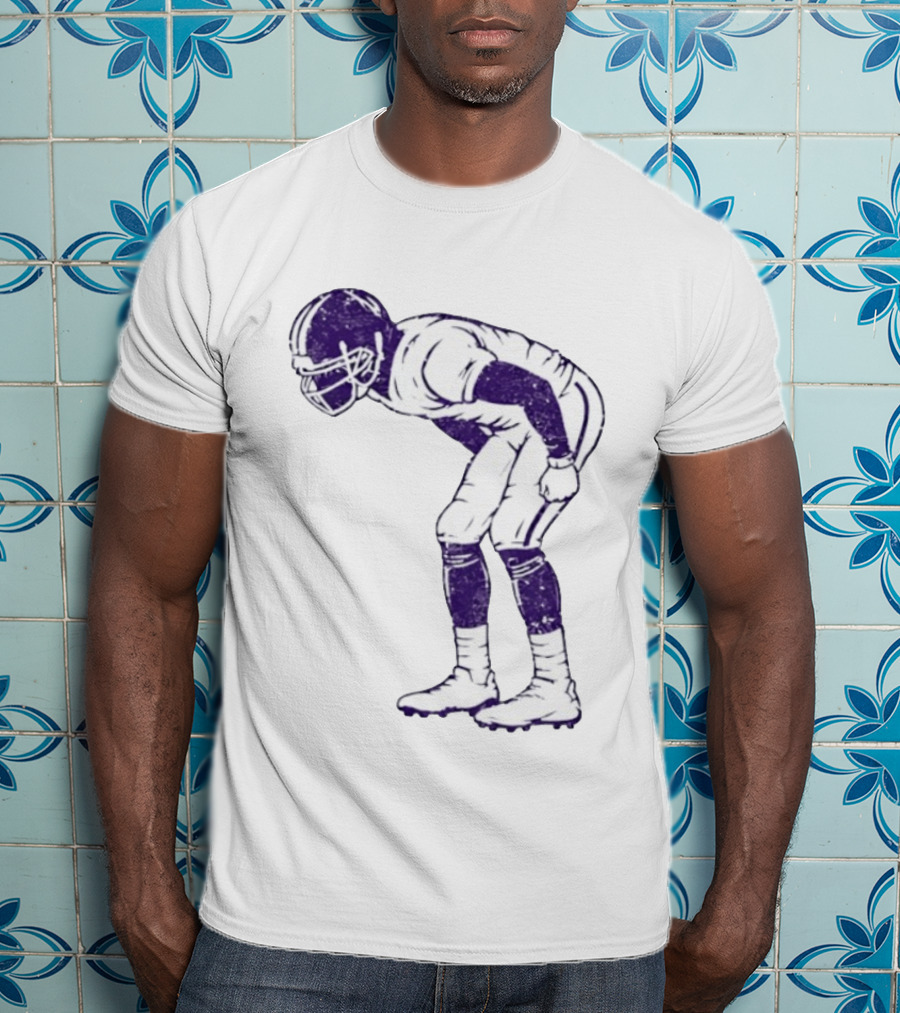Warren Moon Minnesota Vikings Football Player Vintage Pose T-Shirt